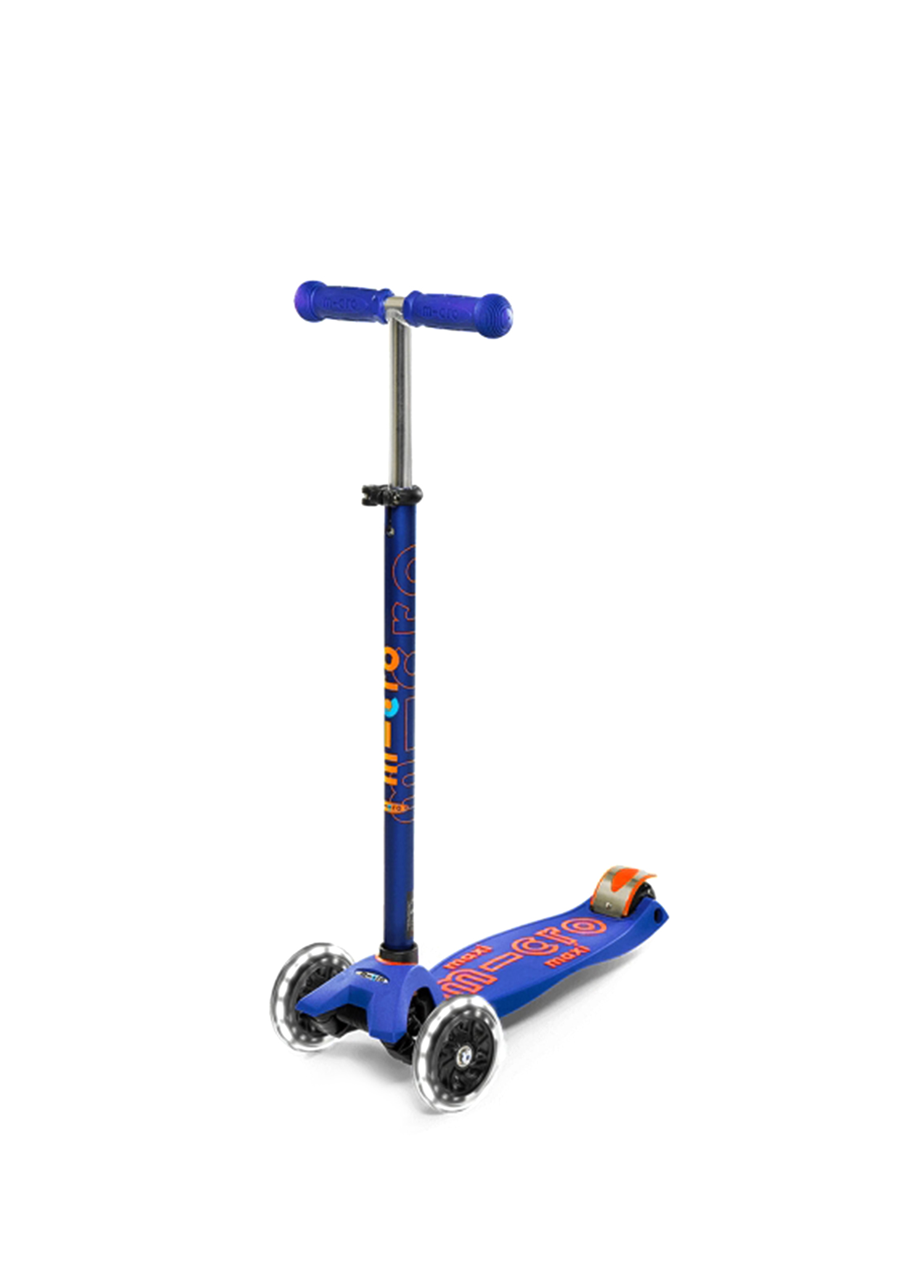 Maxi Micro Deluxe Blue 3 LED Tekerlekli Scooter