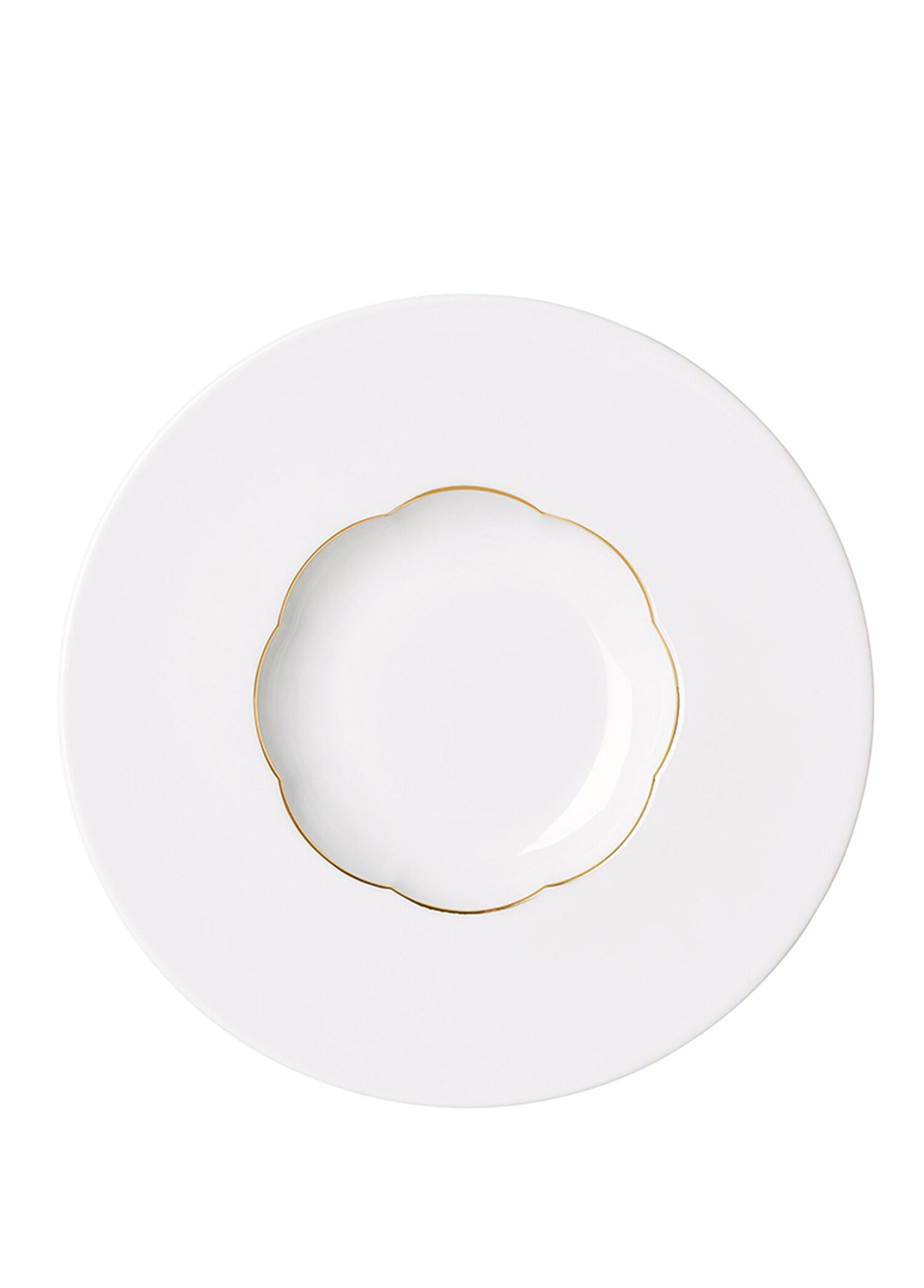 Sonetto Oro Beyaz Porselen Çukur Tabak 22 cm