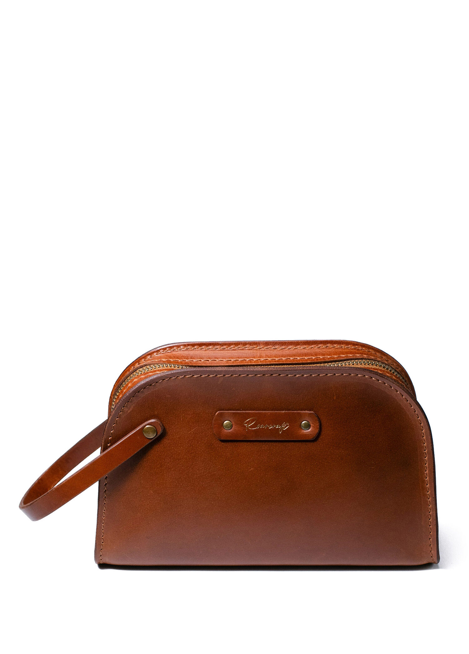 Antik Kahverengi Deri Erkek Clutch Çanta