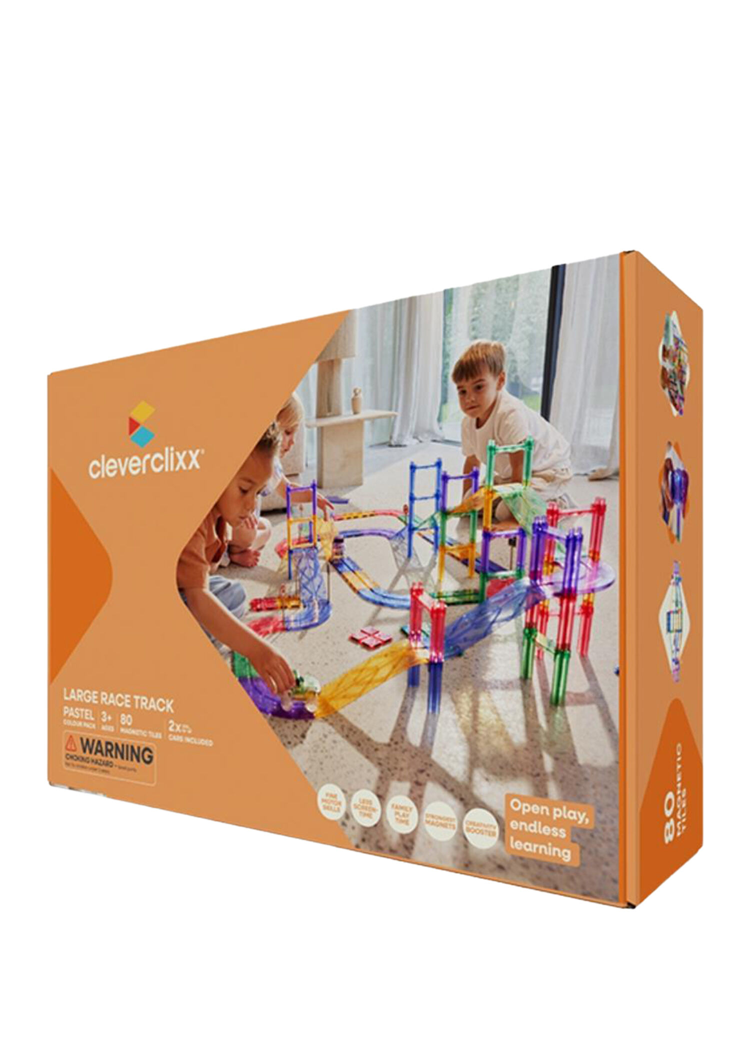Race Track Large 80 Parça 3+ Yaş Pastel Manyetik Bloklar