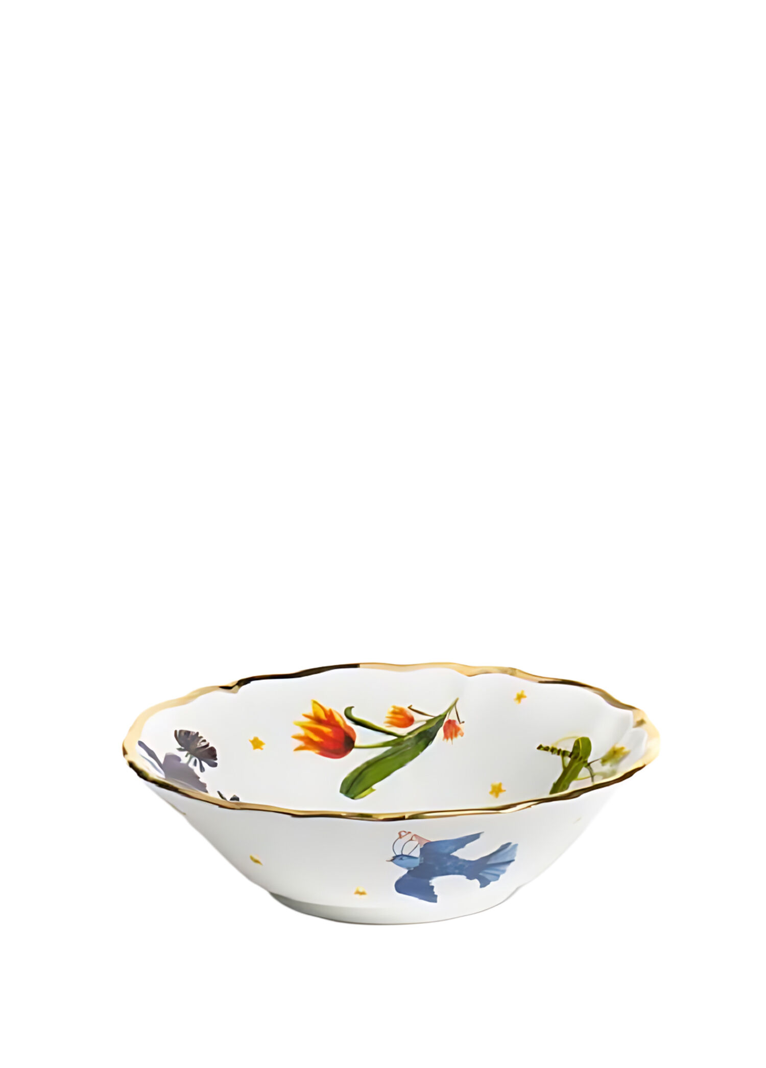 Profuma Patterned White Porcelain Bowl 15.5 cm