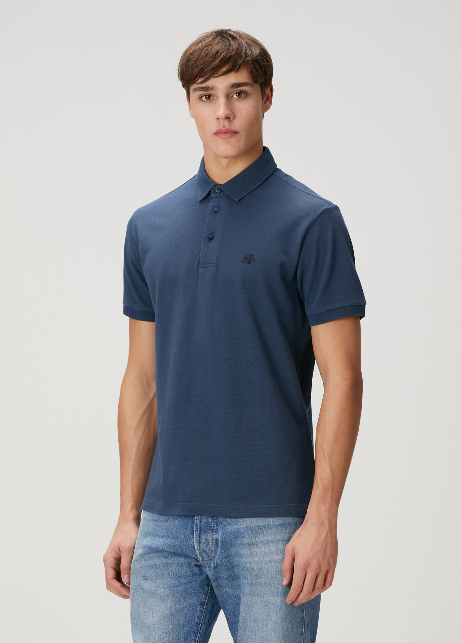 Lacivert Polo Yaka T-shirt