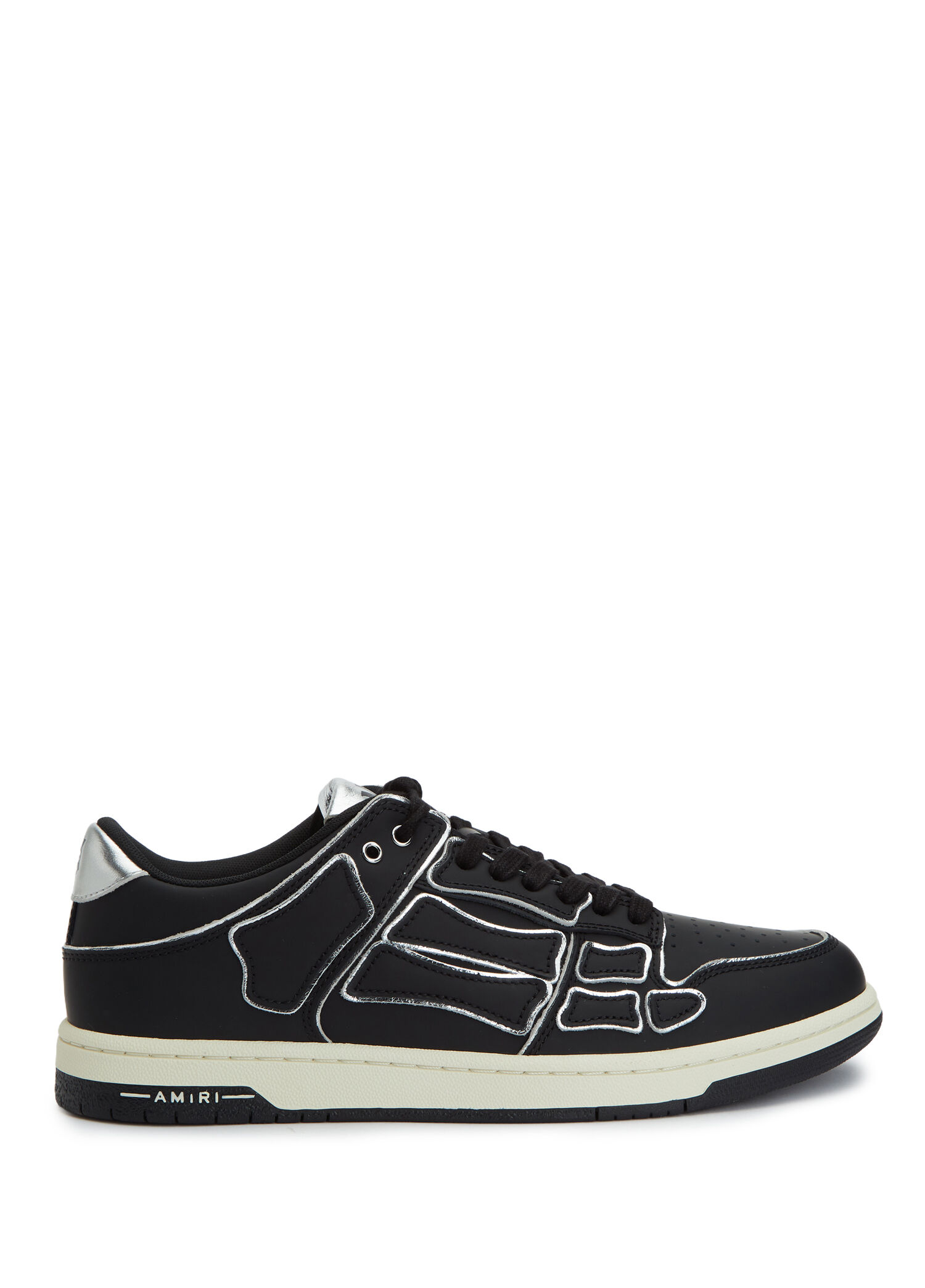 Skel Siyah Erkek Deri Sneaker