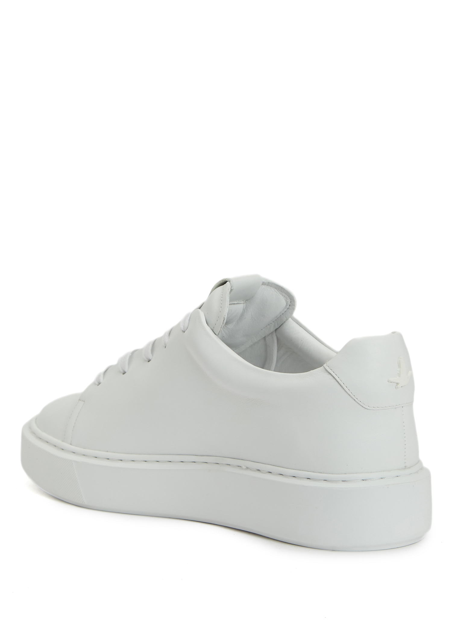 Beyaz Kadın Deri Sneaker_2