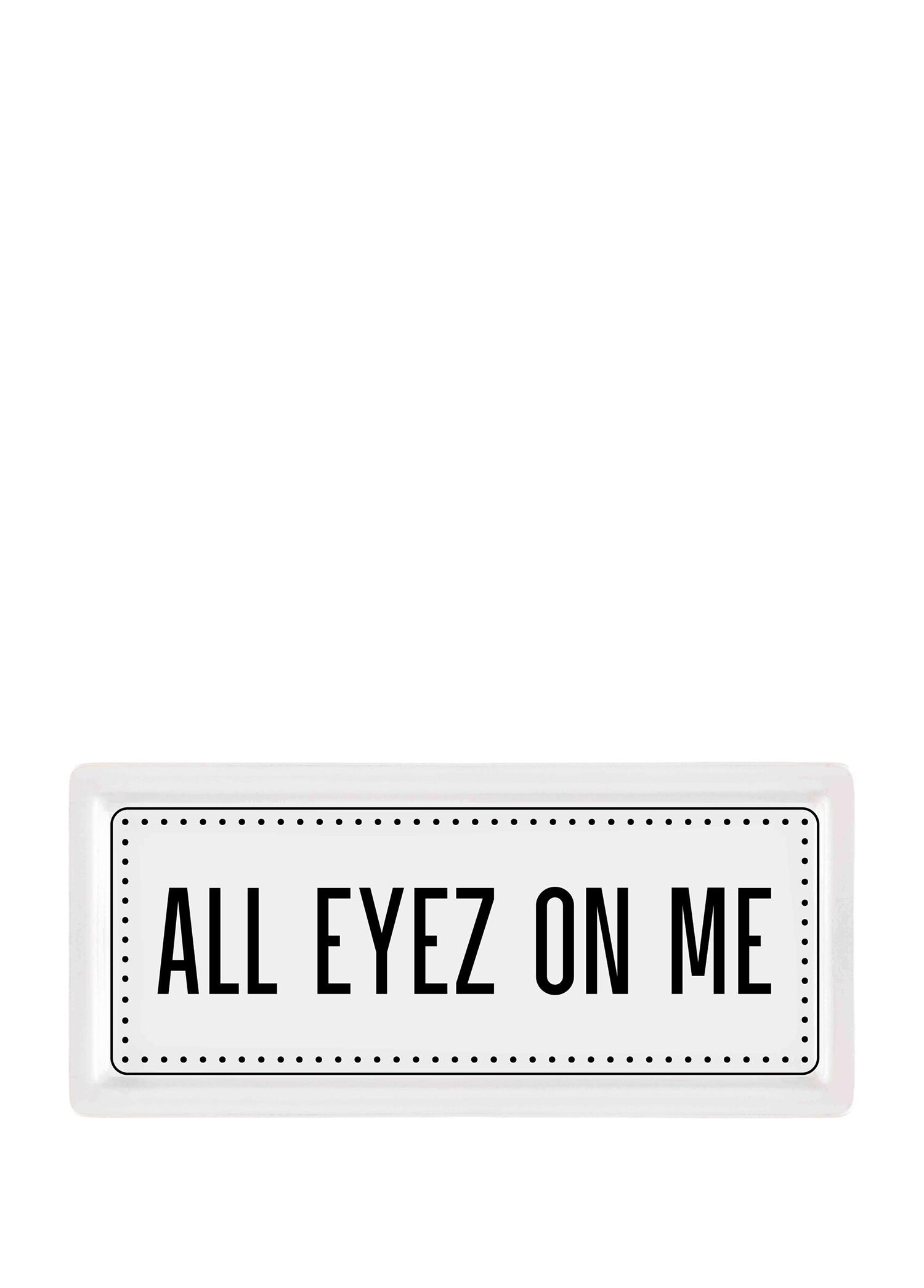 The Mia - All Eyez On Me Seramik Servis Tabağı 35 cm - Çok Renkli