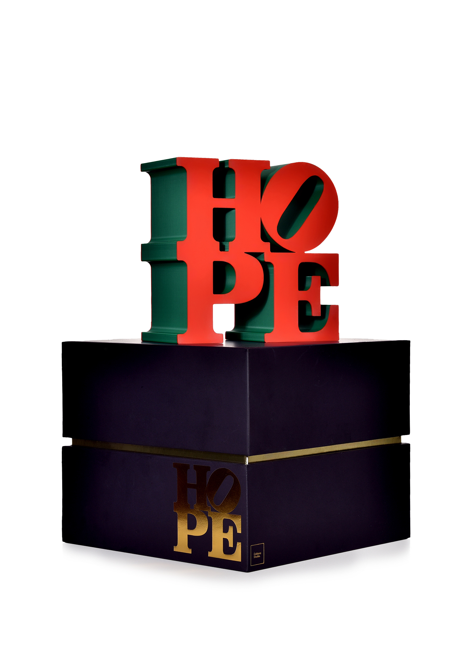 Robert Indiana Hope Large Kırmızı Yeşil Heykel