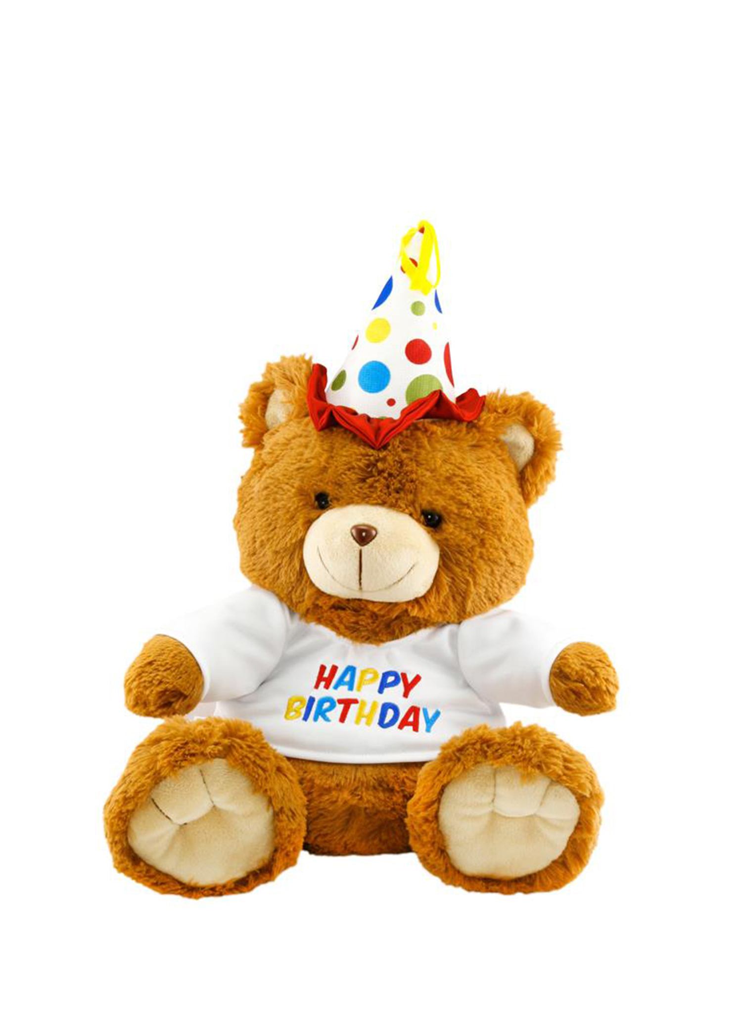 Plush Oturan Happy Birthday Ayı Peluş Oyuncak 40 cm