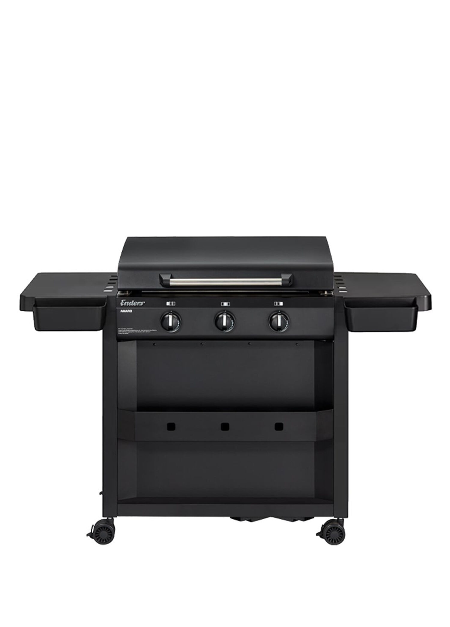 Amaro Siyah Çelik Gazlı Plancha 9,6 Kw