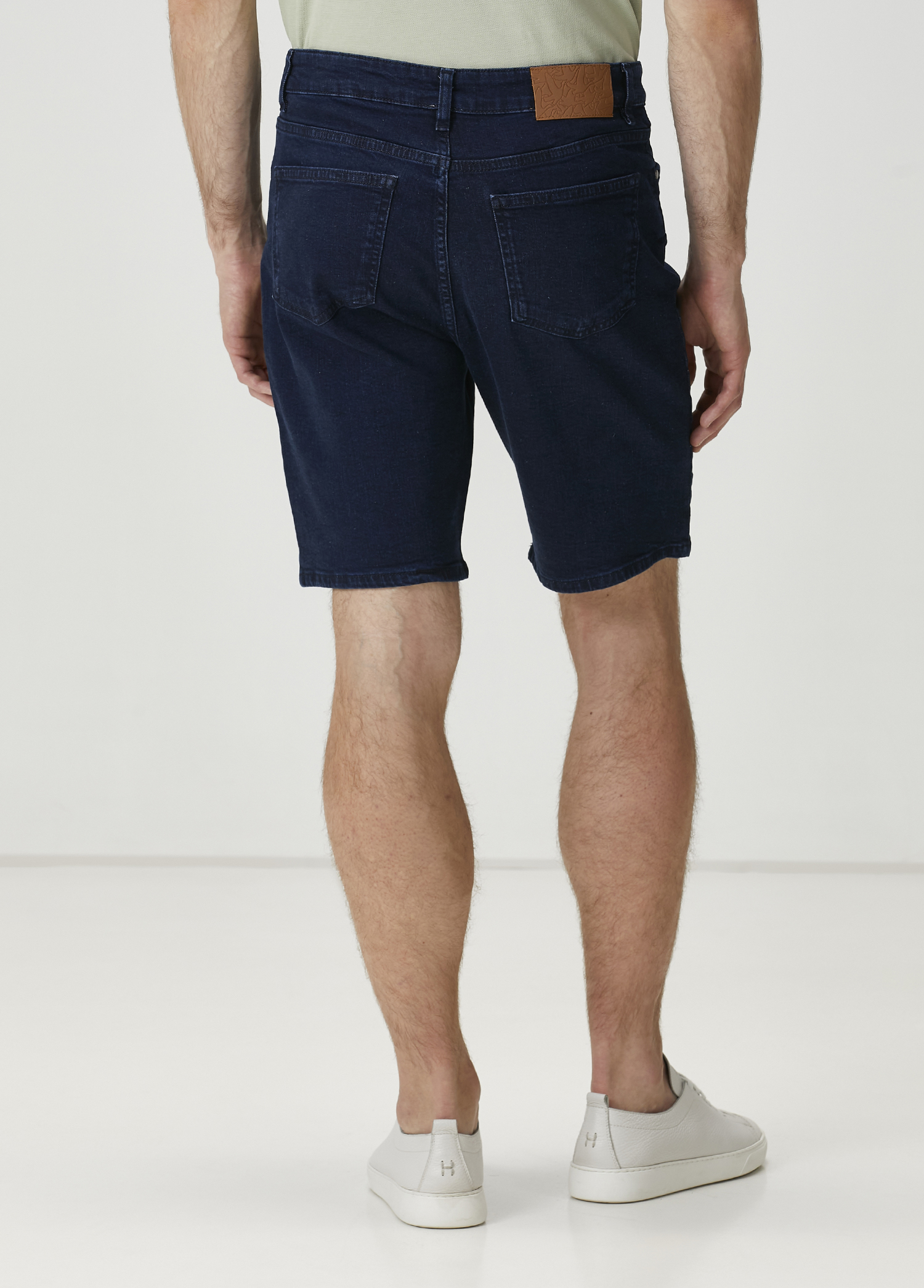 Lacivert Denim Şort_2