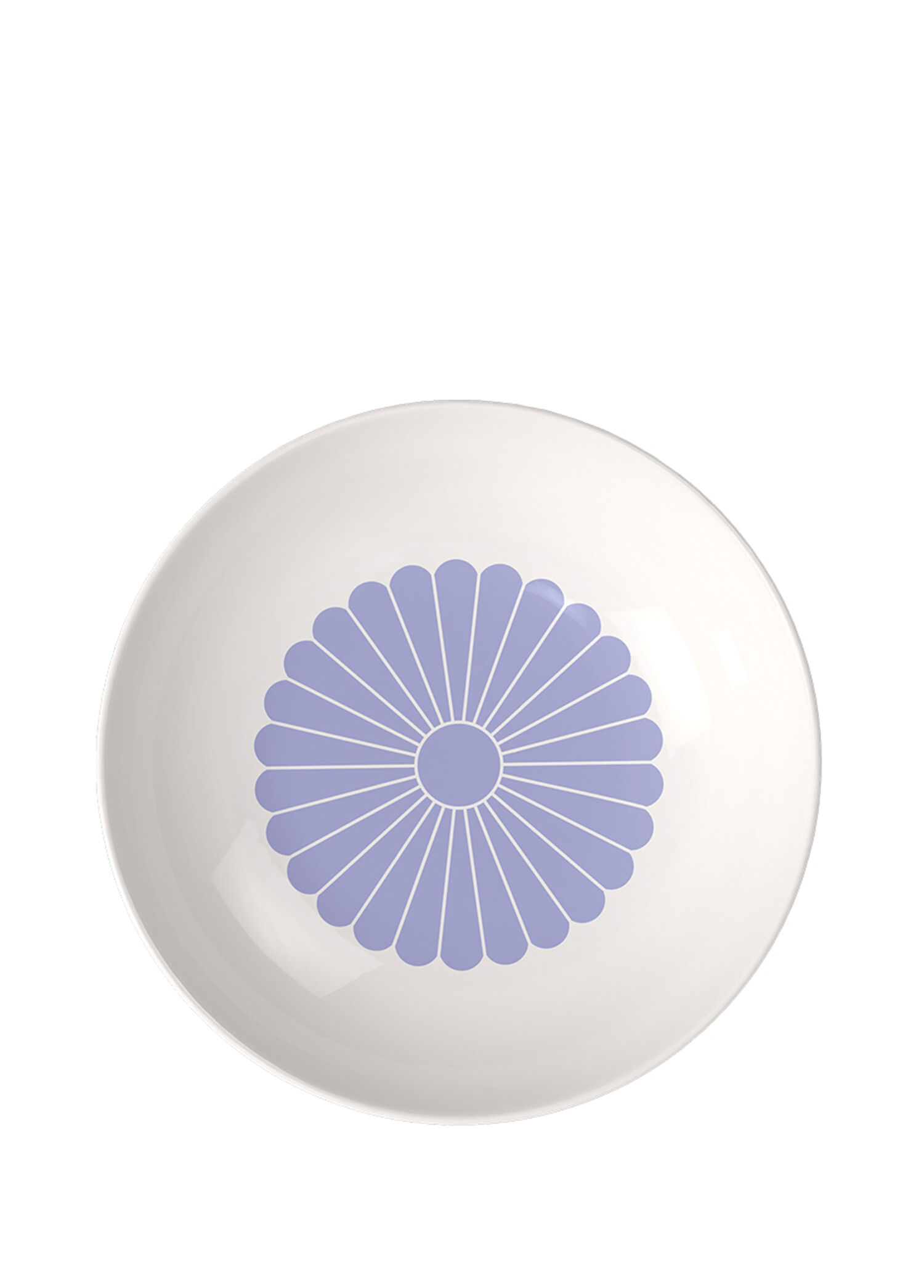 Fleur Bleu Mavi Porselen Çukur Tabak 24 cm