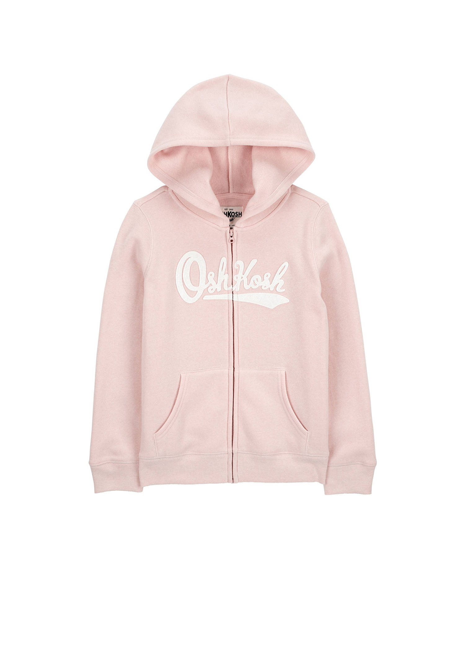 Pembe Fermuarlı Kız Çocuk Sweatshirt