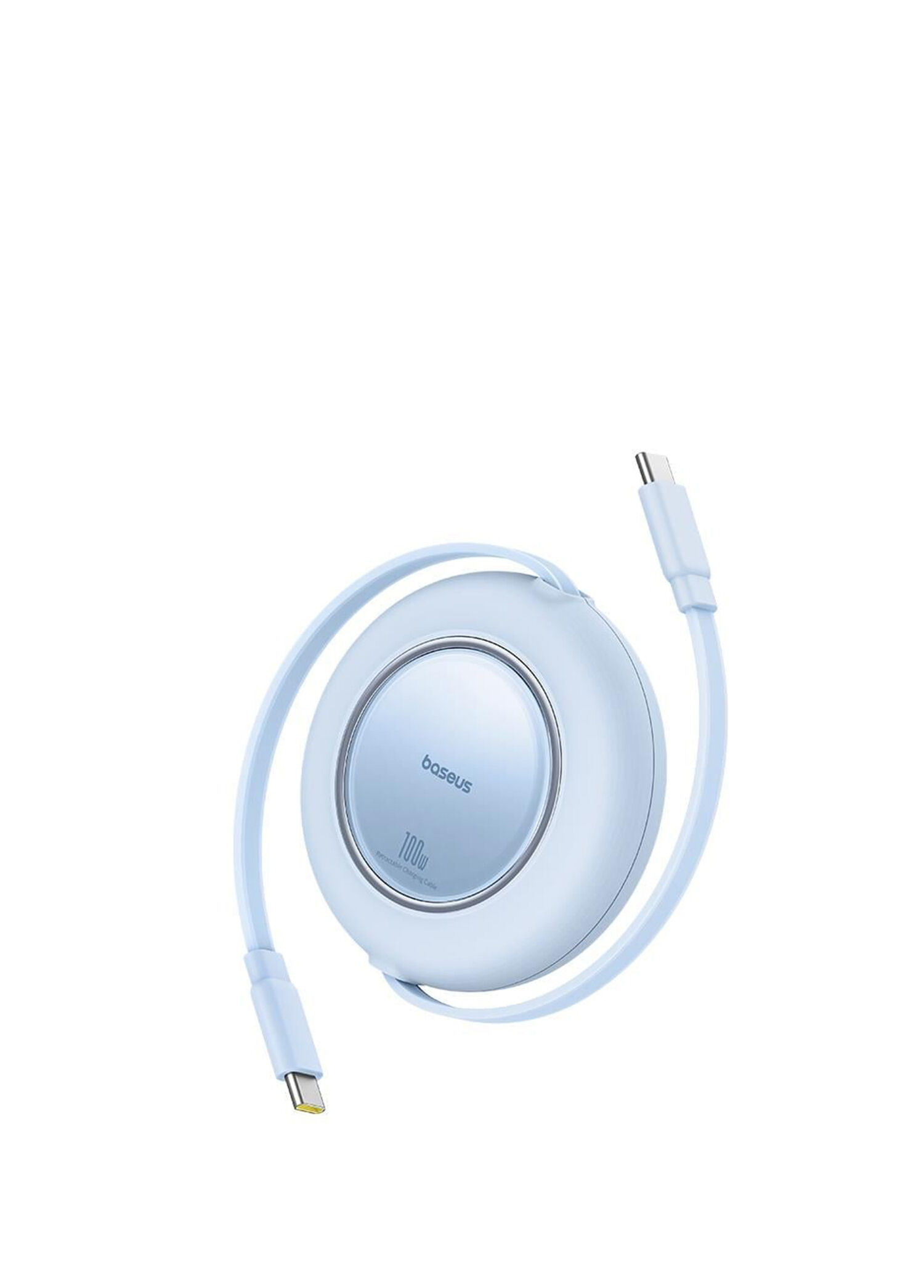 Free2Pull USB-C 100W Mavi Makaralı 2 Metre Hızlı Şarj ve Data Kablosu