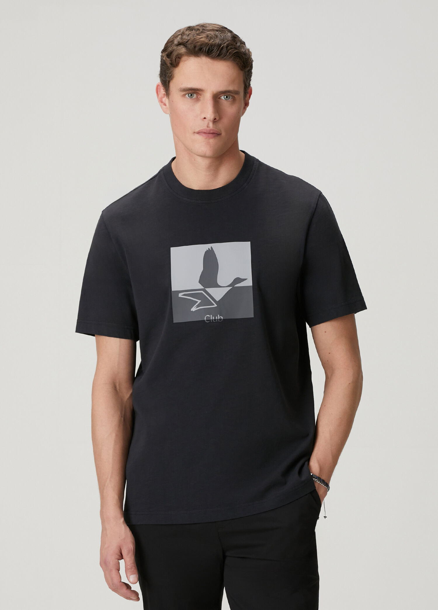 Siyah Logolu Suprem Oversize T-shirt