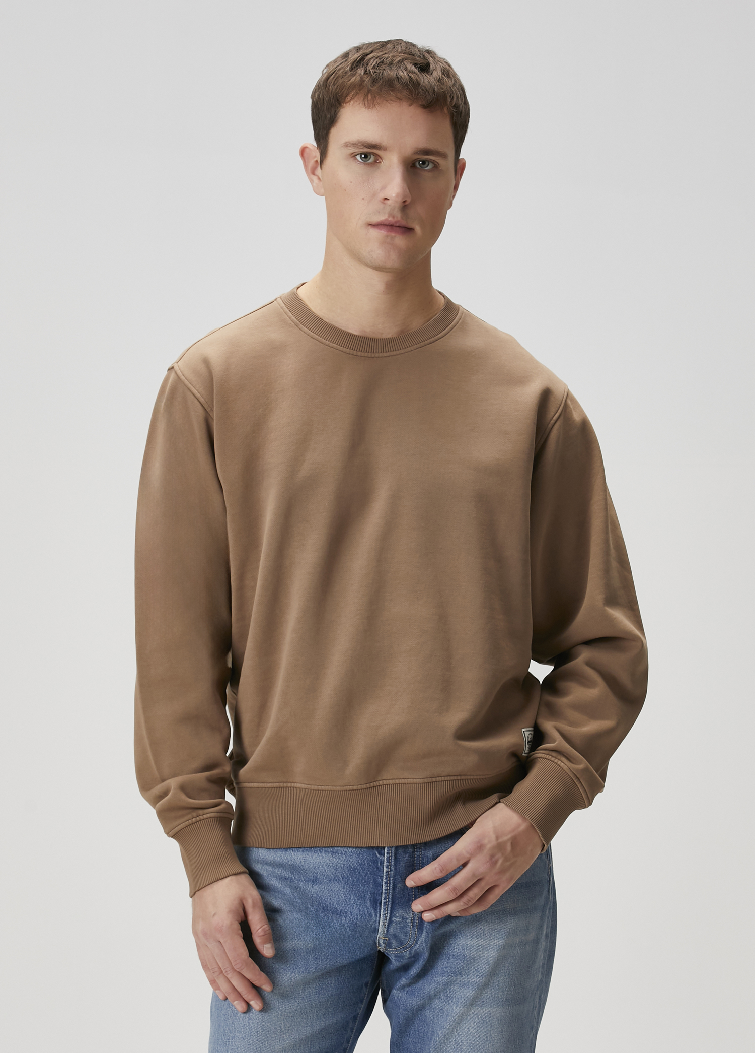 Pigment Dye Classic Kahverengi Sweatshirt