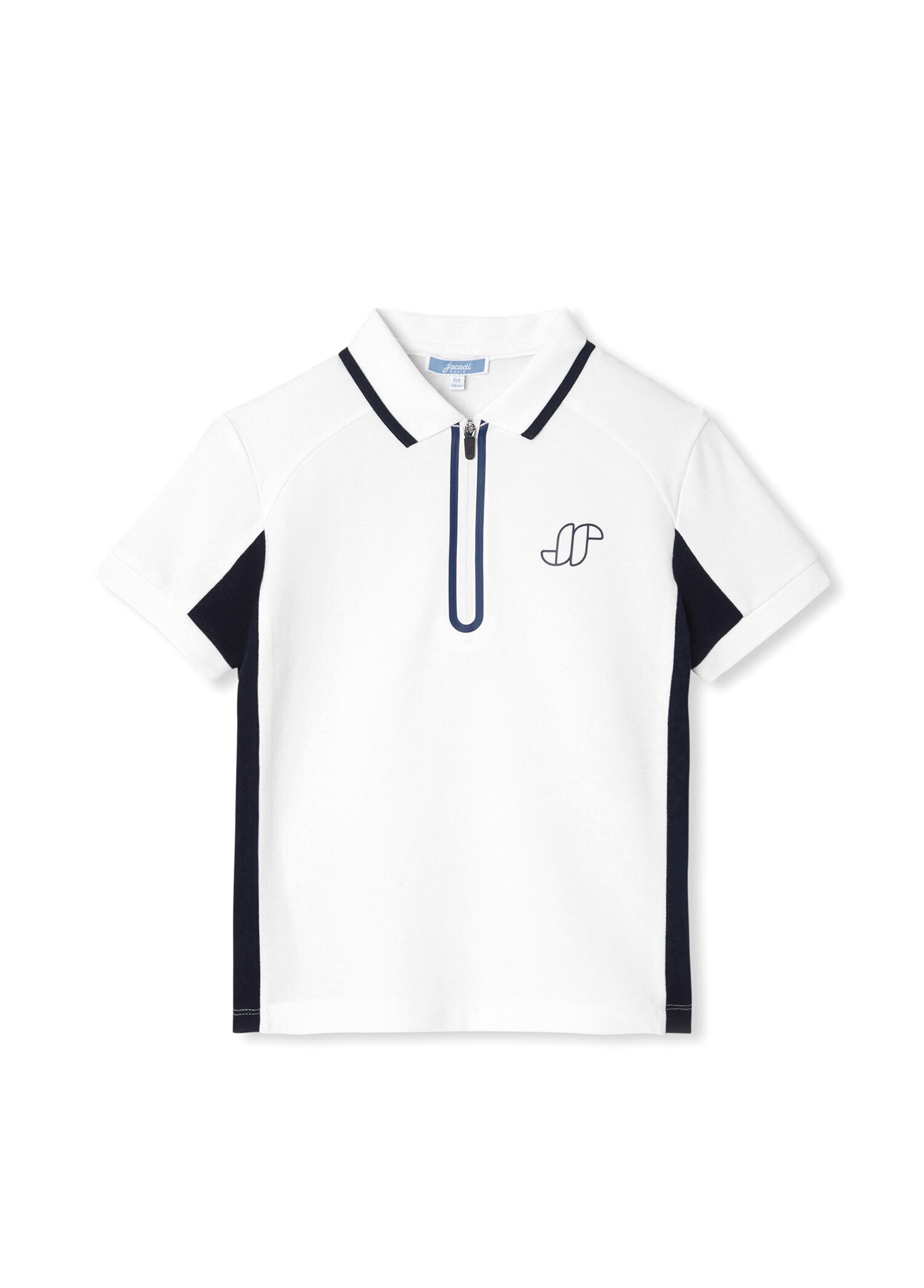 Beyaz Polo Yaka Kısa Kollu Erkek Çocuk T-Shirt