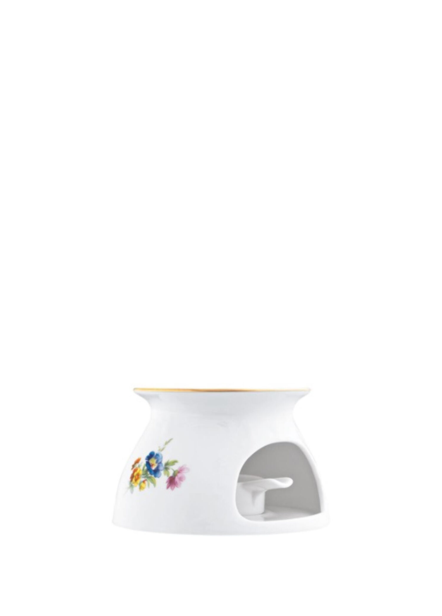 Alt Furstenberg Bunte Blume Porselen Çay Isıtıcısı