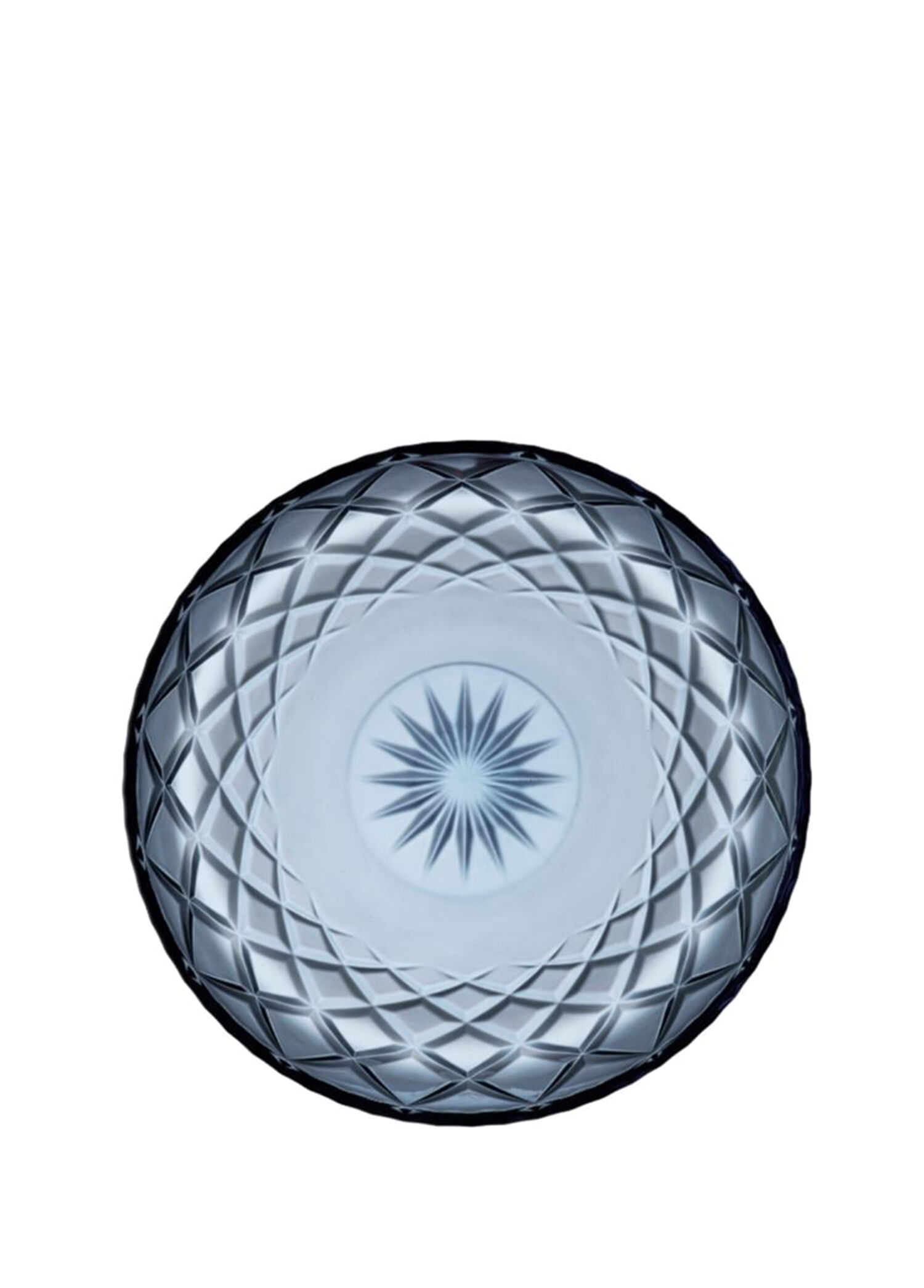 Lyngby Glas - Sorrento Mavi Cam Tabak 30 cm - Çok Renkli