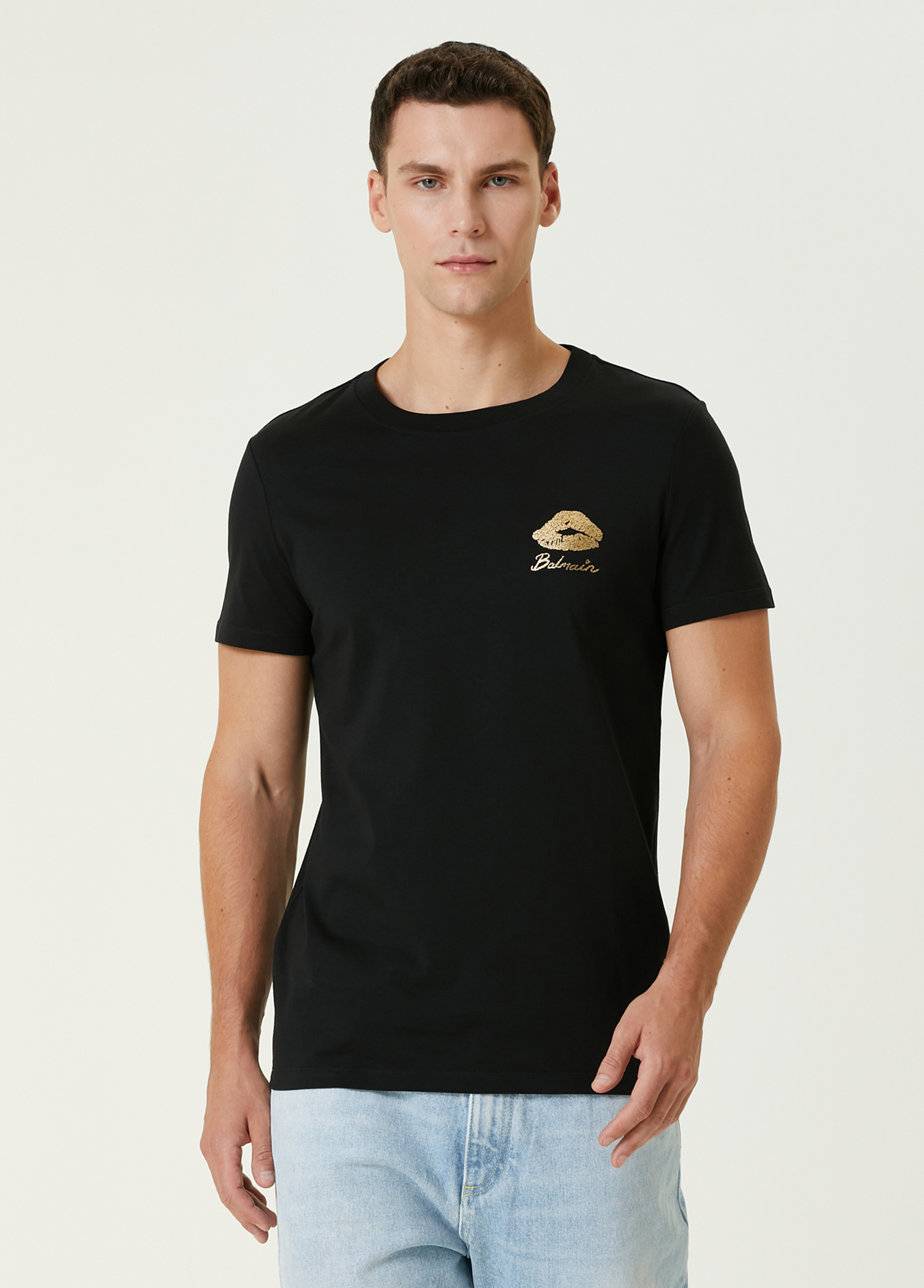 Balmain Kiss Siyah T-shirt