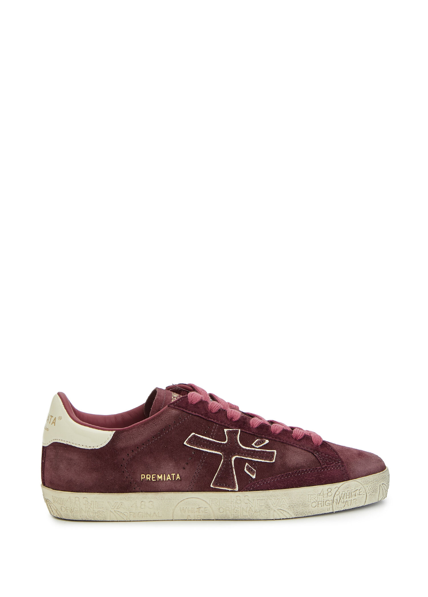 Steven-D Bordo Kadın Deri Sneaker