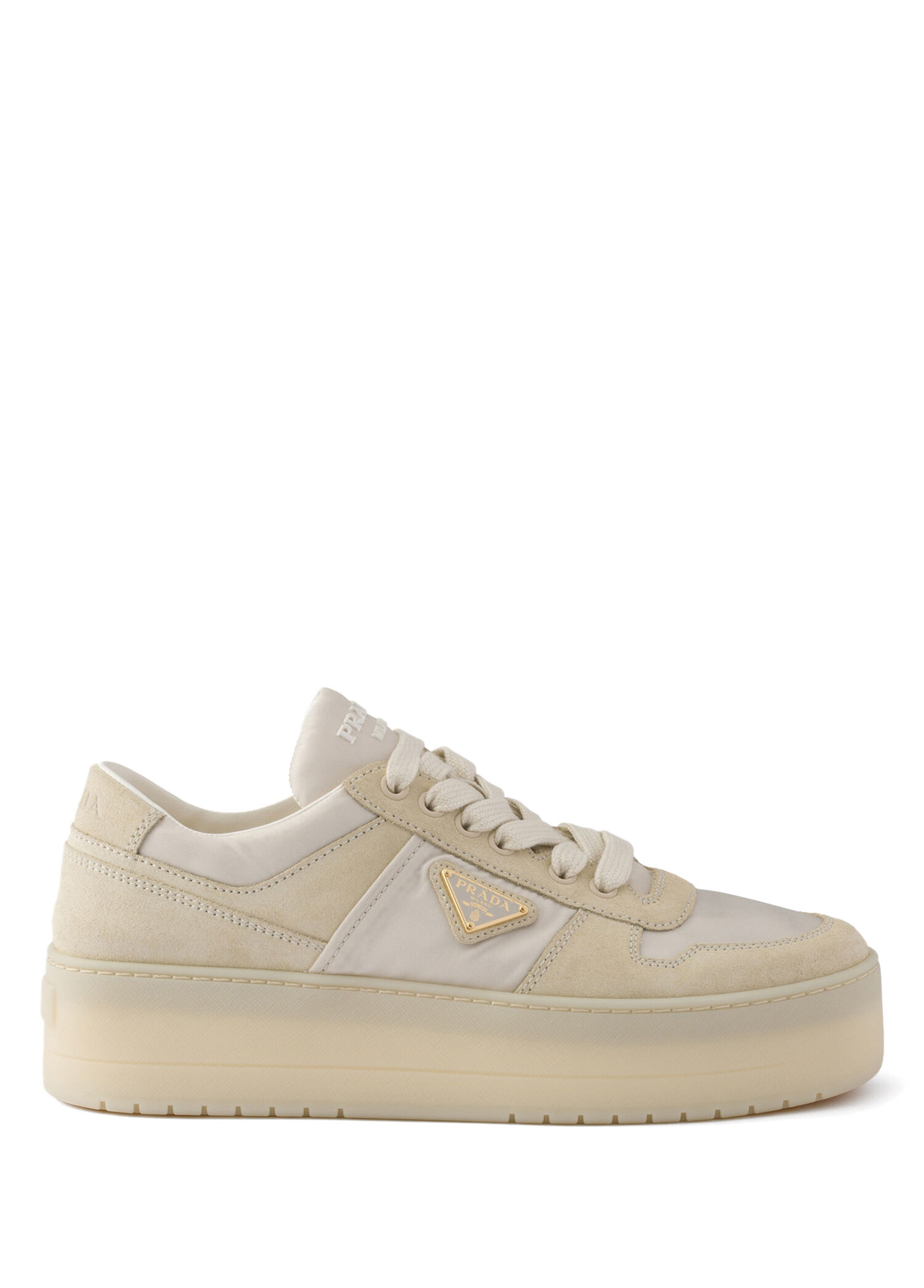 Prada - Downtown Bold Re-Nylon and Suede Women's Sneakers
