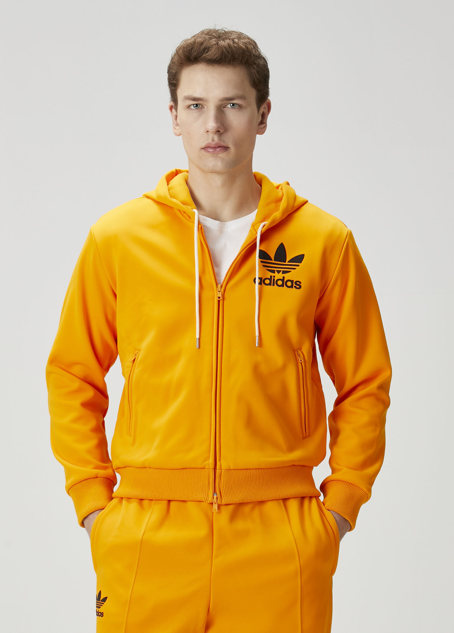 Adidas - Wales Bonner Turuncu Kapüşonlu Sweatshirt - Turuncu