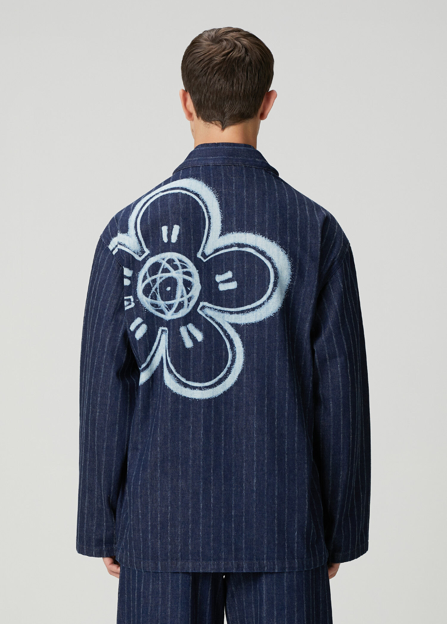 Kenzo - x Futura 2000 Koyu Mavi Denim Kimono - Koyu Mavi