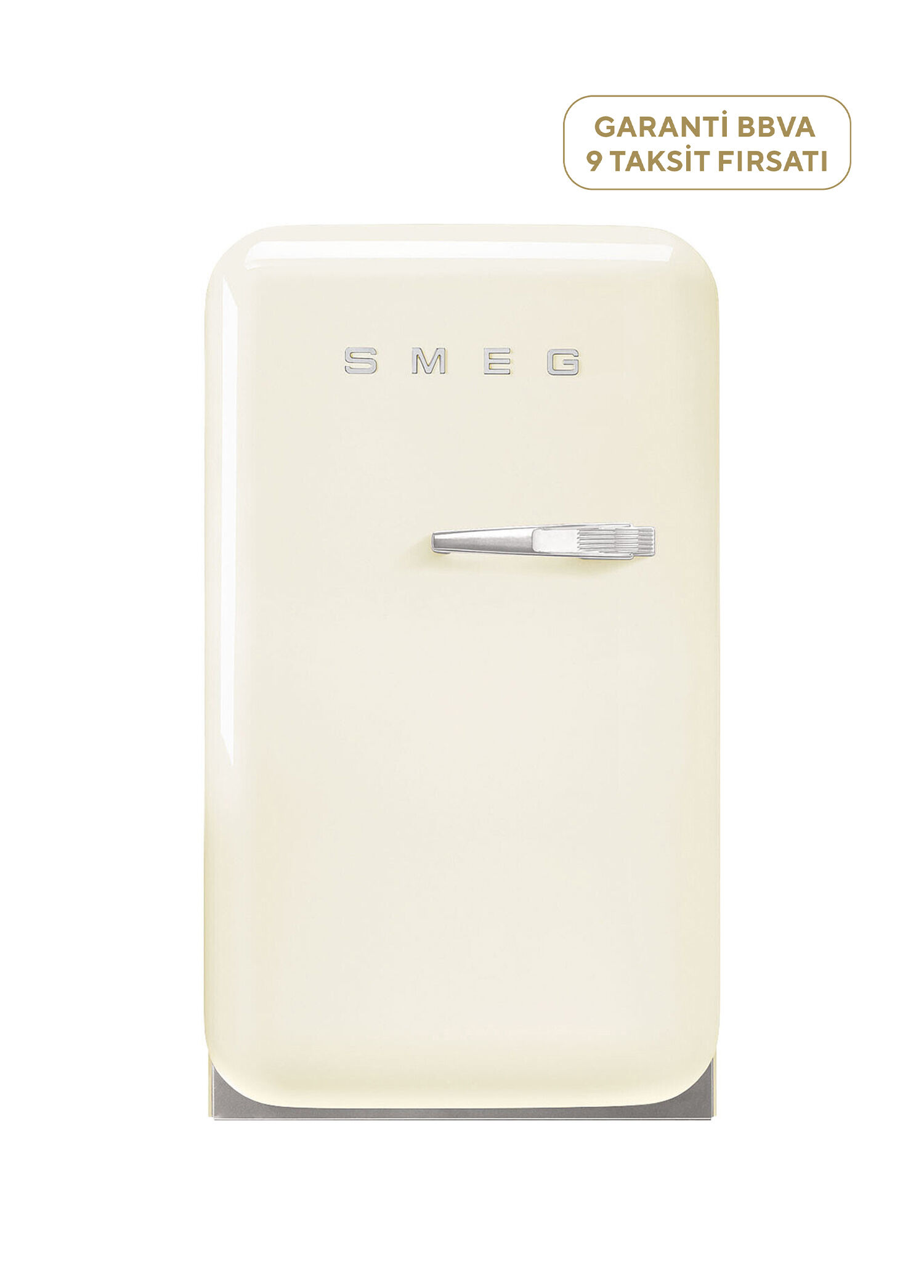FAB5LCR6 50'S Style Retro Krem Sol Kapı Mini Buzdolabı