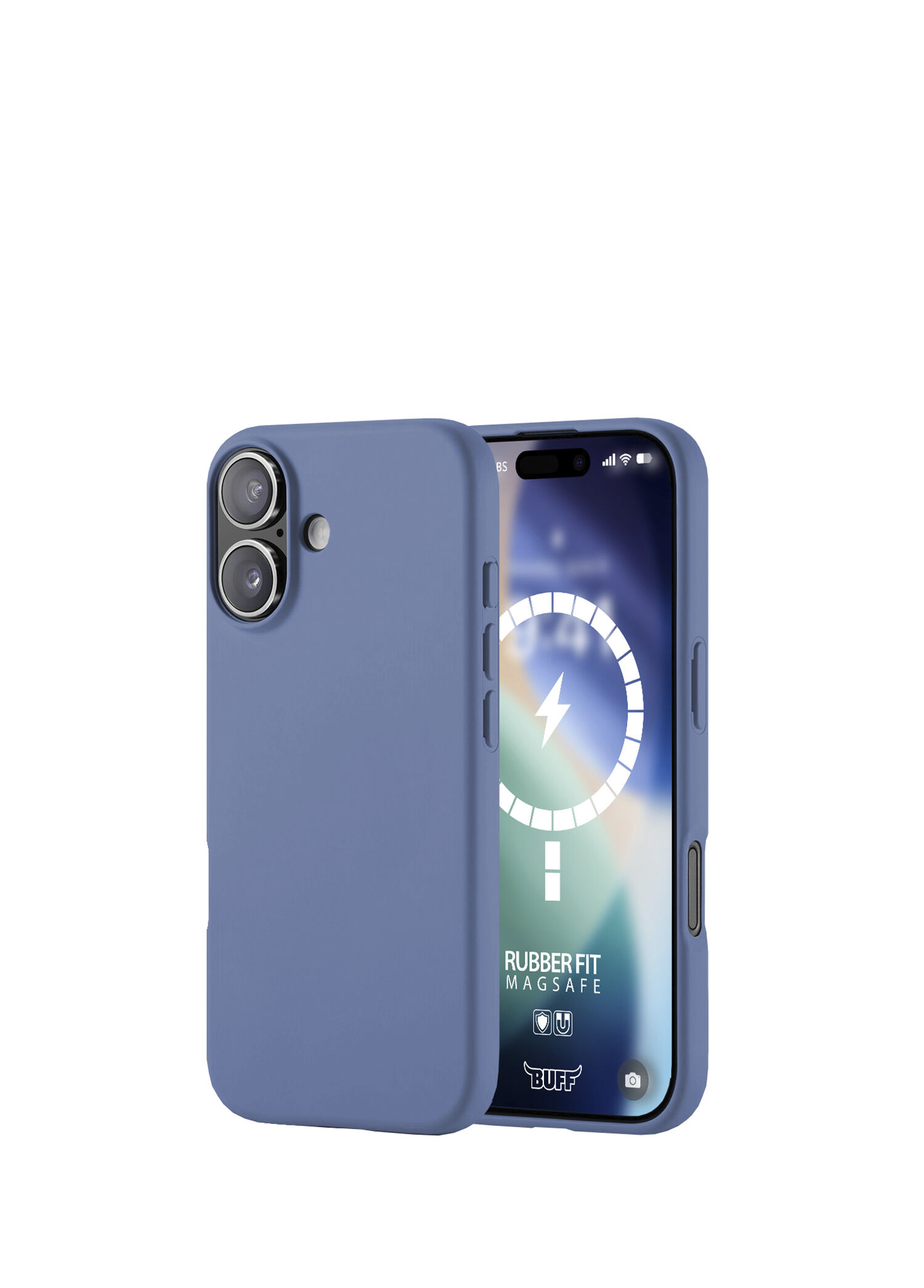 iPhone 17 Rubber Fit Blue Silikon Magsafe Uyumlu Telefon Kılıfı