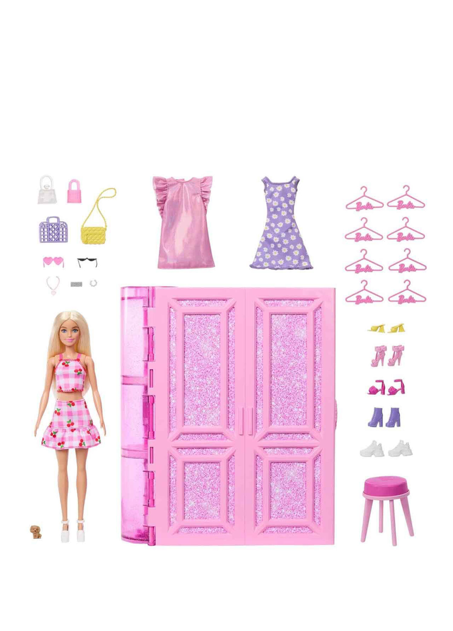 Barbie'nin Rüya Gardırobu ve Bebek Oyun Seti HXD58