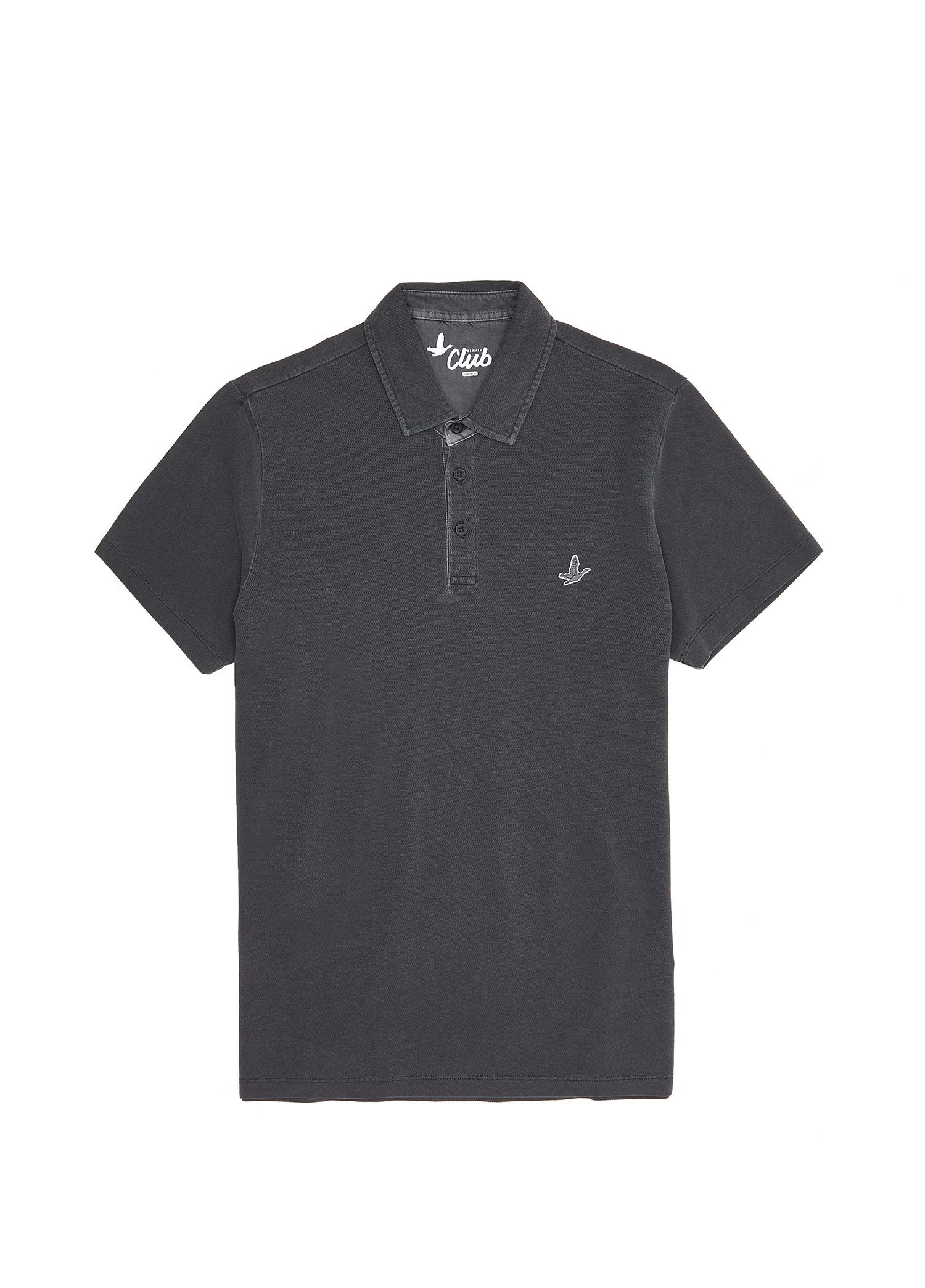 Comfort Fit Antrasit Polo Yaka T-shirt_7